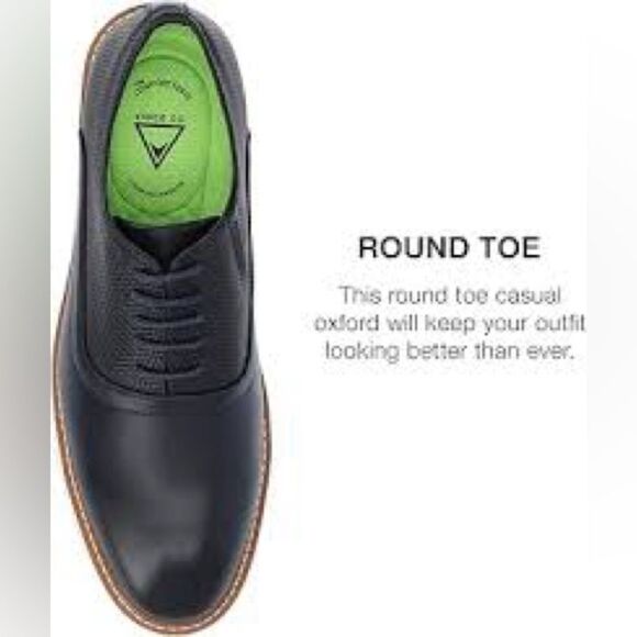 Weber Plain Toe Hybrid Men's Navy Oxford Shoes Size 9 - Picture 2 of 4